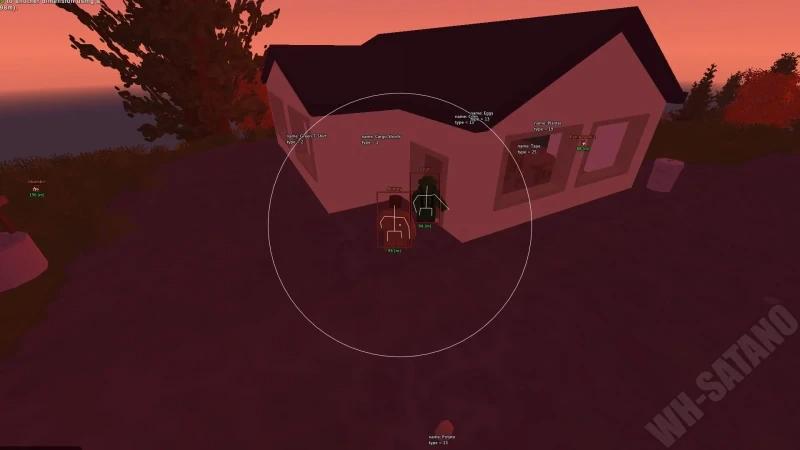 Unturned player ESP boxes, skeleton, and nicknames